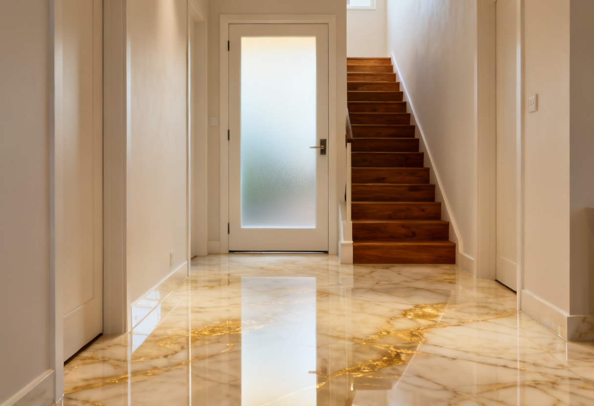 Marble Effect Epoxy Flooring